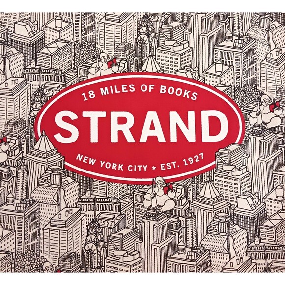 STRAND Bookstore NYC Canvas Tote Bag King Kong Graphic 13x13 Made in USA Unisex - Picture 2 of 9